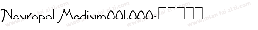 Neuropol Medium001.000字体转换